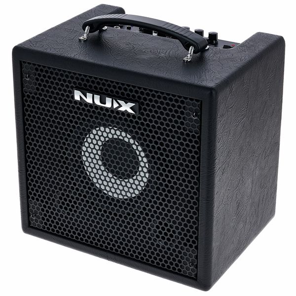 Very compact and portable 50 watt bass guitar amp with built-in drum machine and looper which can be operated using the NMP-2 footswitch (included).&nbsp; This also features a DI out, Bluetooth connectivity, a downloadable app with lots of extra features including various different amp models, and more.
