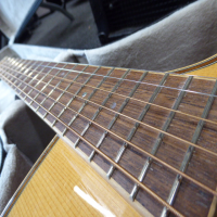 <p>Lovely thin-bodied electro-acoustic with all-solid construction and hard case.</p><p>This has been fitted with gold Wilkinson tuners.&nbsp; The original tuners are included.</p><p>Excellent condition.</p>