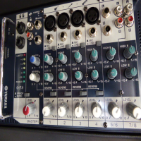 <p>Portable, all-in-one 300-watt (150W + 150W) PA system featuring a detachable 8-channel powered mixer and two passive speakers.</p><p>The mixer fits snugly into the back of one of the speakers.<br /><br />Comes with a dedicated suitcase-style carry bag with wheels, and a pair of tripod stands.<br /><br />Designed for portability and ease of use, it is well-suited for solo performers, duos, small gigs and parties, as well as for presentations</p>