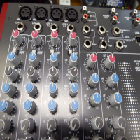 Professional compact mixer.<br />Excellent build quality and sound.<br />4 great mic pre-amps based on the highly-acclaimed Mixwizard series.<br />2 pairs of stereo inputs available on jack or RCA.<br />Additional stereo playback inputs with independent volume control, ideal for monitoring recorded material.<br />Equipped with a 3-band equaliser circuit on each<br />mono input, with swept mid frequency section, and a 2-band EQ on the stereo channels.<br />Outputs on XLR.<br /><br />