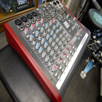 Professional compact mixer.<br />Excellent build quality and sound.<br />4 great mic pre-amps based on the highly-acclaimed Mixwizard series.<br />2 pairs of stereo inputs available on jack or RCA.<br />Additional stereo playback inputs with independent volume control, ideal for monitoring recorded material.<br />Equipped with a 3-band equaliser circuit on each<br />mono input, with swept mid frequency section, and a 2-band EQ on the stereo channels.<br />Outputs on XLR.<br /><br />